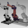 Roboter als Punktwolke und über Reverse Engineering im CAD-konstruiert