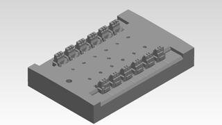 Component measurement: CAD model of a mold insert from the tool shop