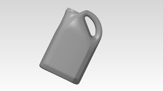 Bauteilvermessung: CAD-Modell von einem Tank aus der Design-Branche