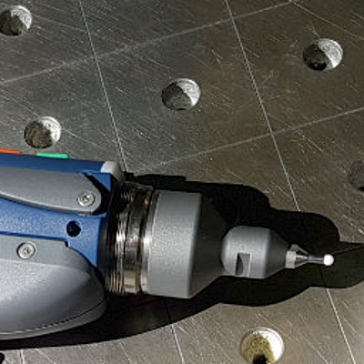 Messarm mit Kalibrierkonus designed by sigma3D